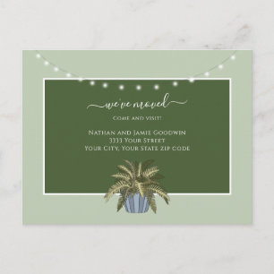 Carte Postale Changement d'adresse Nouveau Faire-part de script 