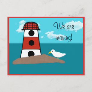 Carte postale Changement d'adresse pour le phare e
