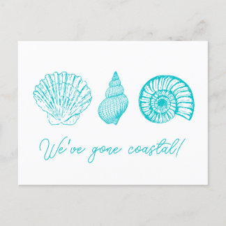 Carte postale Changement d'adresse trois coques