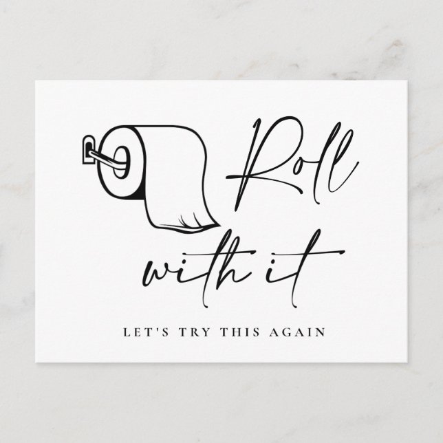 Carte Postale Changement de date Annulation reportée (Devant)