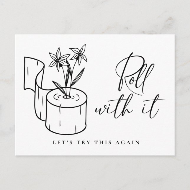 Carte Postale Changement de date Annulation reportée (Devant)