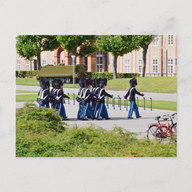Carte Postale Changement de garde, Copenhague, Danemark (Devant)