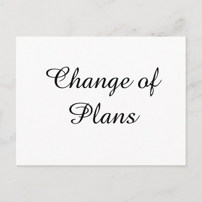 Carte Postale Changement de régime Annulation du mariage report (Devant)