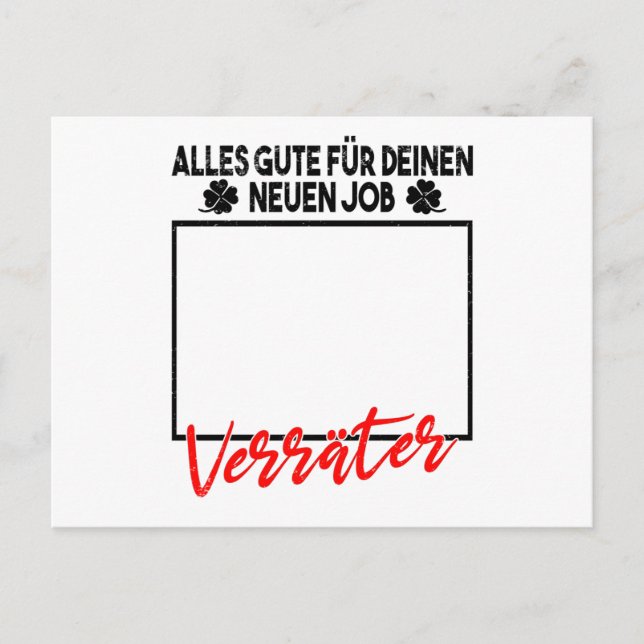 Carte Postale Changement d'emploi Adieu Cadeau d'adieu pour coll (Devant)