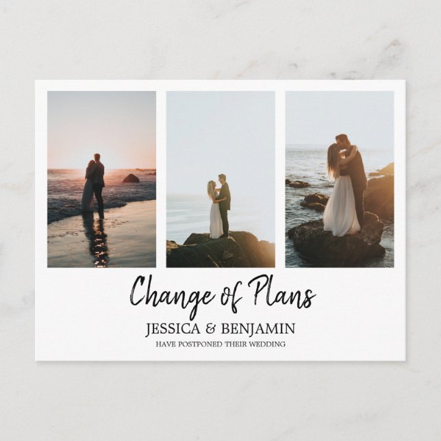 Carte Postale Changement minimal de plans avec Collage de photos (Devant)