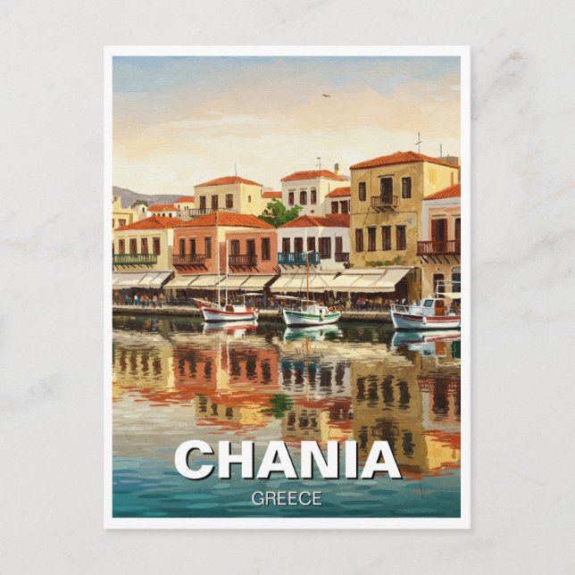 Carte Postale Chania Grèce Voyage (Devant)