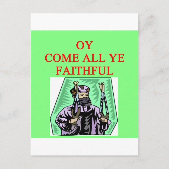 Carte Postale channukah carol juif (Devant)