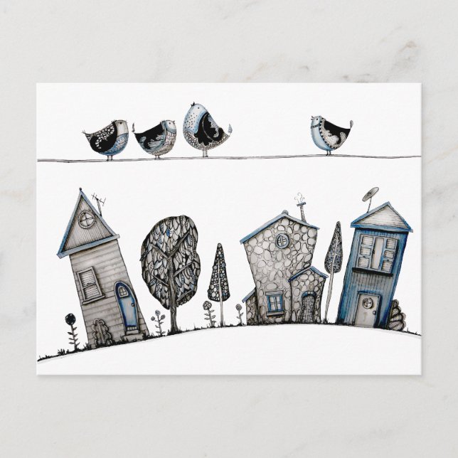 Carte Postale Chanson d'oiseau (Devant)