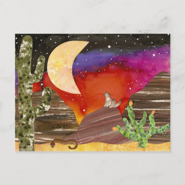 Carte Postale Chansons de nuit Coyote Moon (Devant)