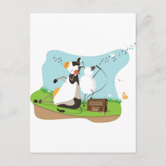 Carte Postale Chant animal