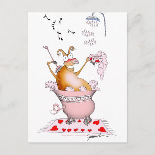 Carte Postale chant de cochon, tony fernandes
