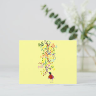 Carte Postale Chant d'oiseaux