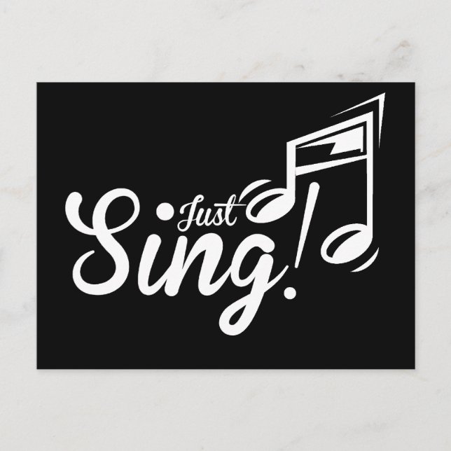 Carte Postale Chante ! (Devant)