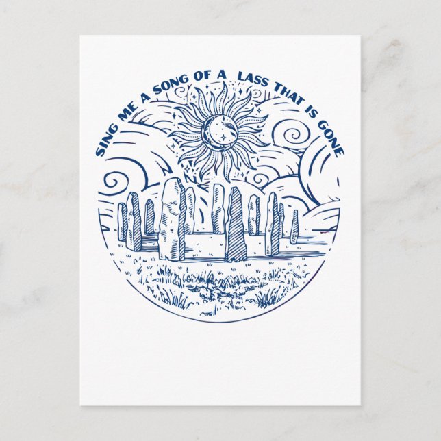 Carte Postale Chante-moi une chanson (Devant)