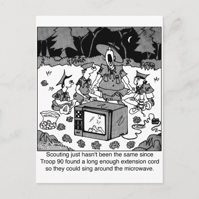 Carte Postale Chanter autour du micro-ondes (Devant)