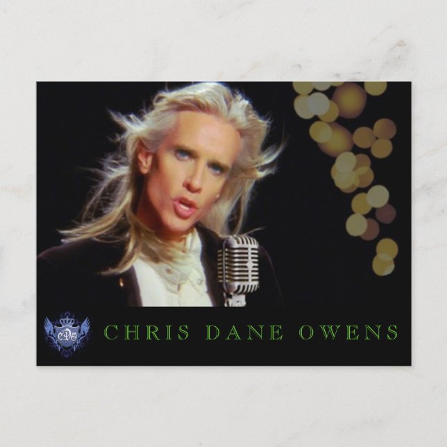 CARTE POSTALE CHANTEUR (Devant)