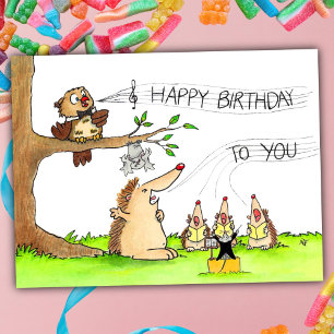Carte Postale Chanteurs d'anniversaire
