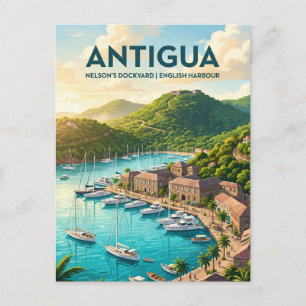 Carte Postale Chantier naval de Nelson Antigua-et-Barbuda