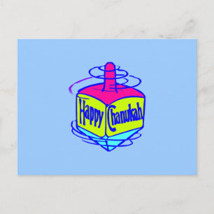 Carte Postale Chanukah Dreidel