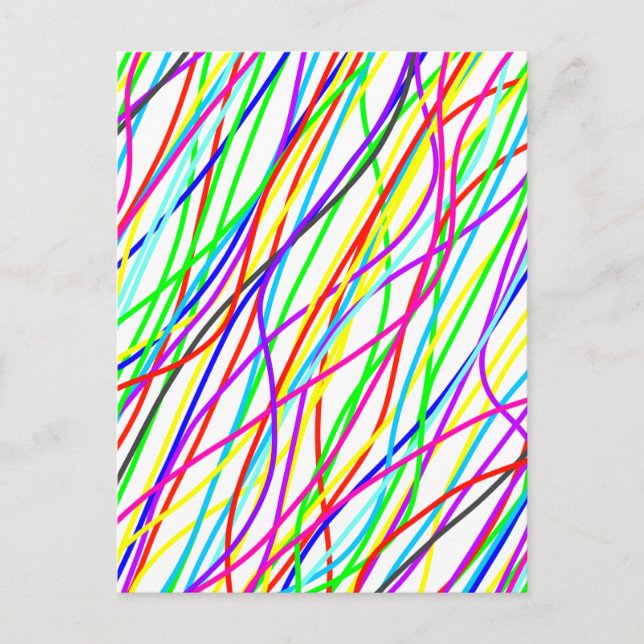 Carte Postale Chaos coloré (Devant)