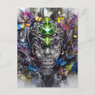Carte Postale Chaos Man AI Art