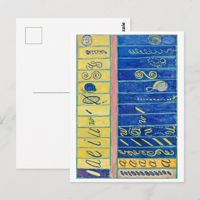 Carte Postale Chaos primitif 13 | Hilma af Klint | (Devant / Derrière)