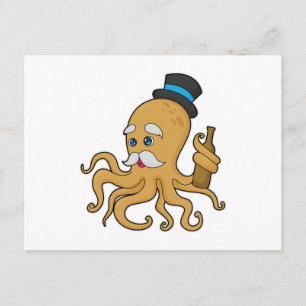 Carte Postale Chapeau de Monsieur Pieuvre