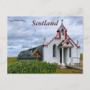 Carte Postale Chapelle italienne Orkney Islands Ecosse