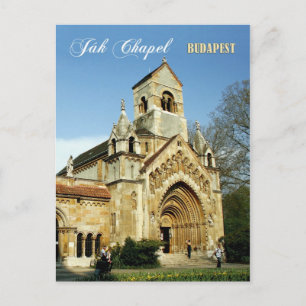 Carte Postale Chapelle Ják, Château Vajdahunyad, Budapest, Hongr