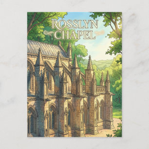 Carte Postale Chapelle Rosslyn Écosse