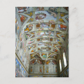 Carte Postale chapelle Sixtine