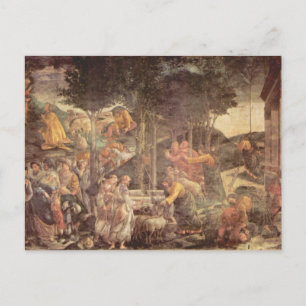 Carte Postale Chapelle Sixtine - La jeunesse de Moïse