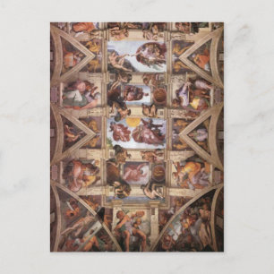 Carte Postale Chapelle Sixtine Plafond