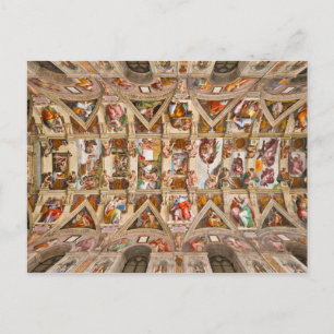 Carte Postale Chapelle Sixtine Plafond par Michel-Ange