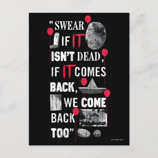 Carte Postale Chapitre 2 d'IT | Graphisme éditorial (Devant)