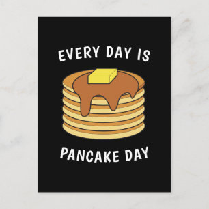 Carte Postale Chaque Jour Est Pancake Day Sirop D'Érable Et Beur