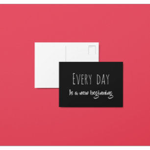 Carte Postale Chaque Jour Est Un Nouveau Début Positif Affirmati