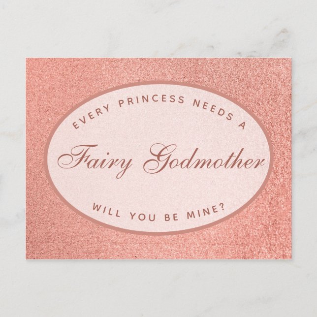 Carte Postale Chaque princesse a besoin d'un Rose de Fée Godmère (Devant)