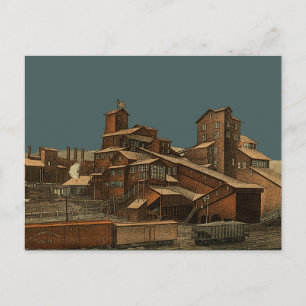 Carte Postale Charbon Anthracite Charbon Mines Charbon Miner Min