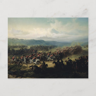 Carte Postale Charge de la brigade légère, 25 octobre 1854