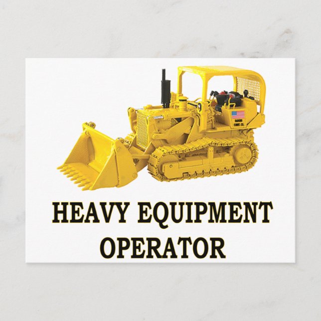 CARTE POSTALE CHARGEUR DE CRAWLER (Devant)