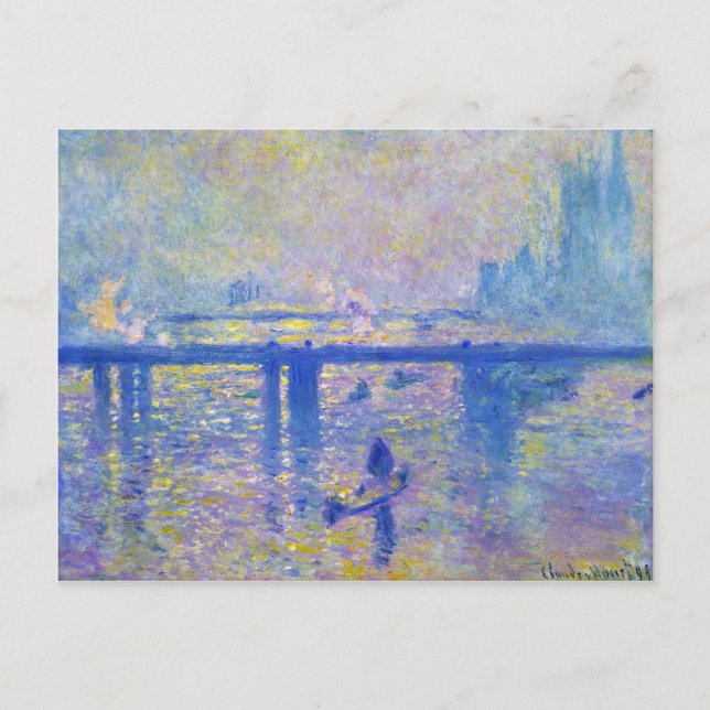 Carte Postale Charing Cross Bridge Claude Monet (Devant)