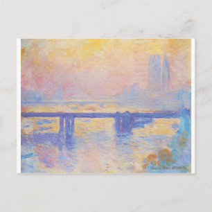 Carte Postale Charing Cross Bridge par Claude Monet
