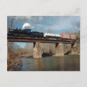 Carte Postale Chariot de transport à vapeur 1