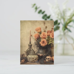 Carte Postale Chariot Halloween vintage (4)