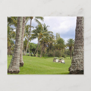 Carte Postale Chariots de golf à Poipu Bay, Kauai, Hawaii