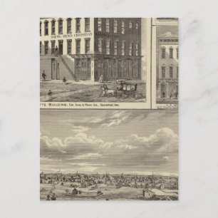 Carte Postale Charles City et les bâtiments