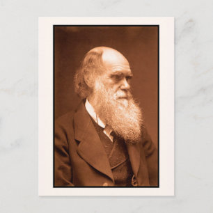 Carte Postale Charles Darwin vers 1874