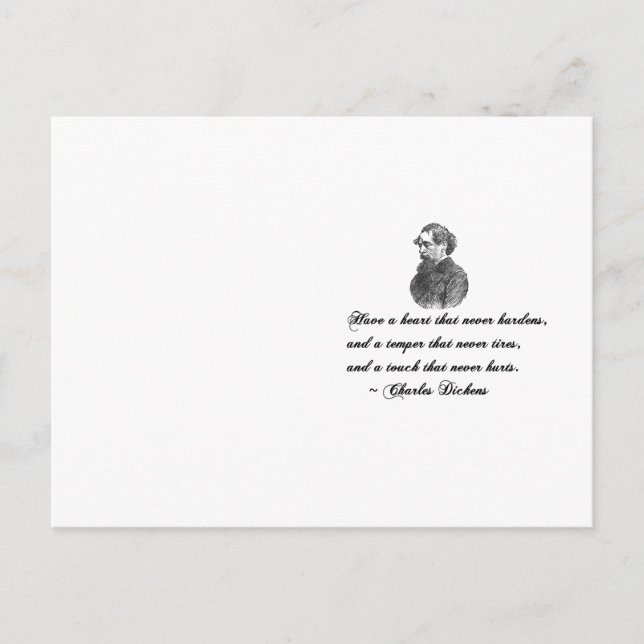 Carte Postale Charles Dickens Notre ami mutuel citation (Devant)