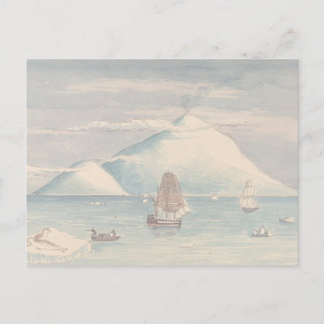 Carte Postale Charles Hamilton Smith - Île Beaufort et Mont (Devant)